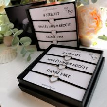 Zsinór karkötő szett díszdobozban