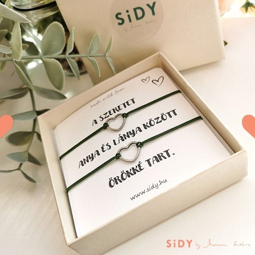 Zsinór karkötő szett díszdobozban