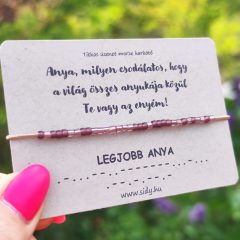 Ametiszt álom morze karkötő