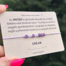 DREAM ametiszt morze karkötő
