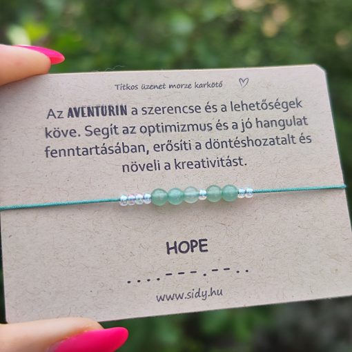 HOPE aventurin morze karkötő