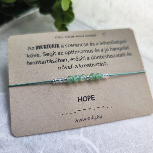HOPE aventurin morze karkötő