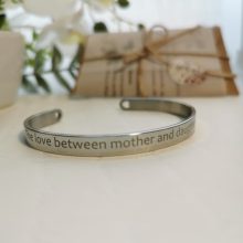 Nemesacél idézetes karkötő