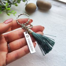 Gravírozott kulcstartó spotify kóddal