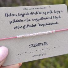 Idézetes karkötő titkos üzenettel