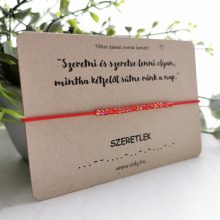 Legjobb anya morze karkötő (piros)