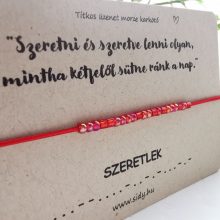 Legjobb anya morze karkötő (piros)