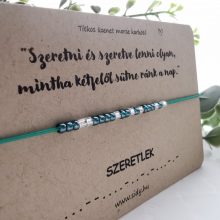Morze karkötő (türkiz)