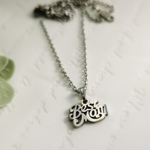 I love mom nemesacél nyaklánc