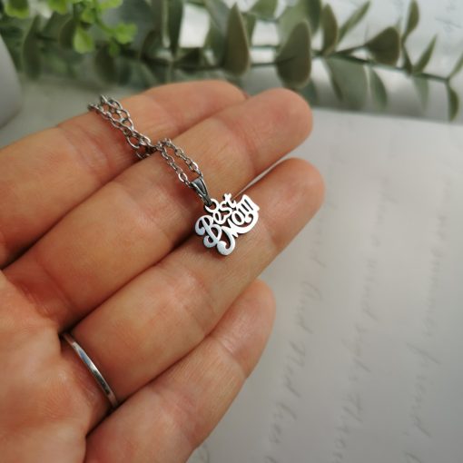 I love mom nemesacél nyaklánc