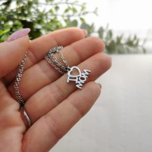 I love mom nemesacél nyaklánc