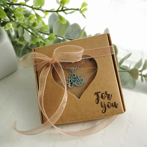 I love mom nemesacél nyaklánc