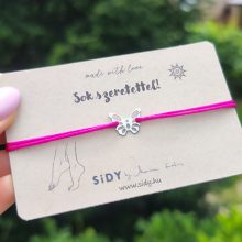 Pillangó bokalánc selyemzsinóron