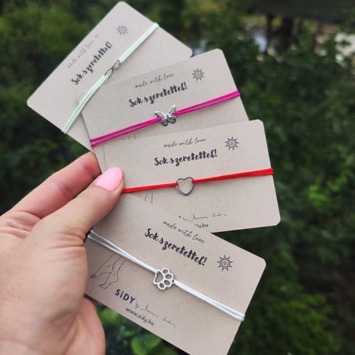 Pillangó bokalánc selyemzsinóron