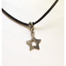 Selyemnyaklánc csillag medállal