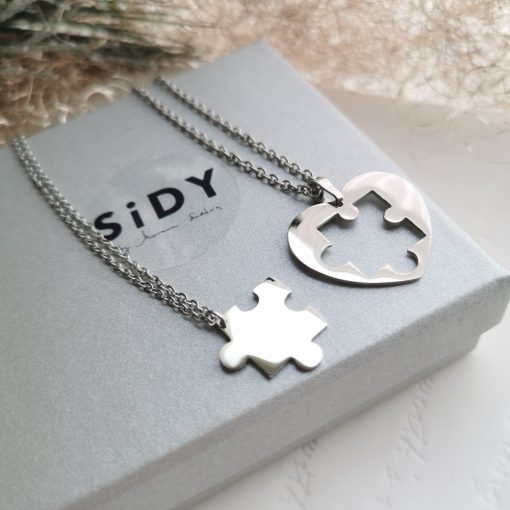 Puzzle nemesacél páros szett díszdobozban