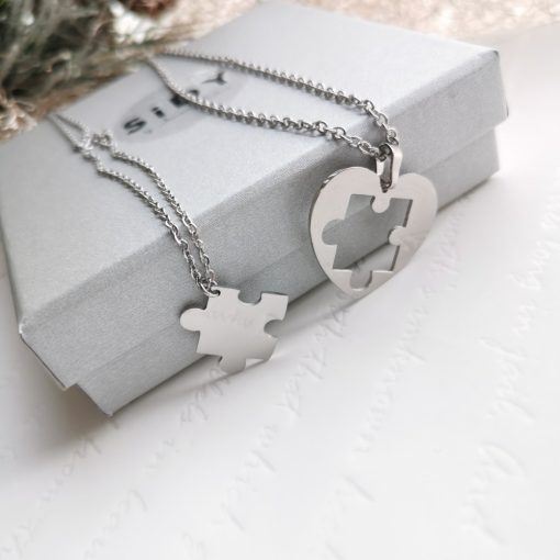 Puzzle nemesacél páros szett díszdobozban