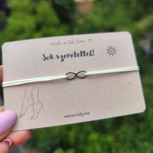 Végtelen bokalánc selyemzsinóron