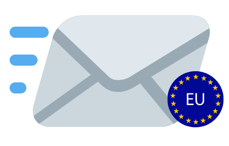 Postázás EU (500 g alatti levél) 